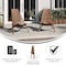 Flash Furniture Delia Indoor/Outdoor Folding Acacia Wood Chair, Low Profile Lounge for Patio, Porch, Garden, Brown LTS-0441-BR-GG - alternate 5